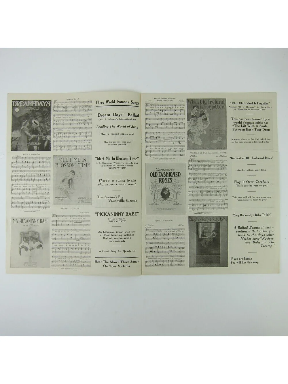 Sheet Music Catalog FJA Forster Music Chicago Illinois Advertising Antique 1914